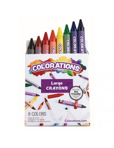 Colorations® Large Crayons - Set of 8